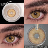 1 pair Colored Contact Lenses for big Eyes Natural Eye Lenses Gray Contact Green Lenses Blue Lenses Fashion Lenses