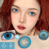 2pcs/pair New Cosplay Contact Lenses for Eyes Makeup Pupils Cosmetics Blue Eye Color Lenses for Myopia Lens 14.2/14.5mm