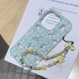 Cute Cat Animal Bracelet Pendant Phone Case For Iphone 15Pro 16ProMax 13 14 15 16 Pro Max 16Pro 13Pro 14Pro Cover Fundas