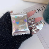 Candy Sweet Colorful Love Heart Electroplate Bluetooth Earphone Case for Apple AirPods 1 2 3 Pro 2 4 ANC AirPod Cover Pendant