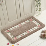 Ins Pastoral Style Bath Mats Bathroom Multiple Sizes Carpets Kitchen Anti-slip Doormat Shower Room Toilet Rugs Floor Area Pads