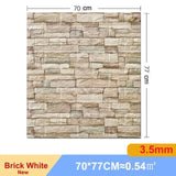 10 Pcs 3D Peel and Stick   Wall Stickers Home Decor Living Room Waterproof Foam Vinyl PVC 70X77CM Self Adhesive Panels Wallpaper