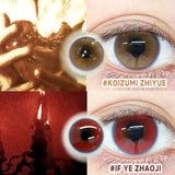 2pcs Half-Year Colored Contacts 14.5mm Big Diameter High Moisture Lenses for Daily Wear Cosplay Brown Grey Blue