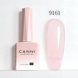 Nail Gel Polish HEMA FREE Translucent Jelly Gel Varnish Semi Transparent Super Glossy Ultra Consistency Round Shape Brush