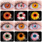 1 Pair(2pcs) Cosplay Color Contact Lenses for Eyes Yellow Contact Lenses Cosplay Anime Color Lens Eyes