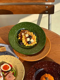 Nordic Ceramic Splashed Ink Plate Household Colored Breakfast Bread Disc High-end Restaurant Dessert Plates Niche Dot Tableware