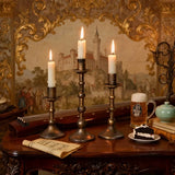 Retro Metal Candle Holder Candlestick for Candles Country Room Decoration Candlestick Romantic Candlelight Dinner Ornaments Gift