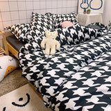 Ins Nordic Butterfly Bedding Set Flat Bed Sheet Duvet Cover Twin Full Queen Nordic Bed Linen Boy Girl Bedding Sets