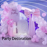 Ikeehome  1pc Giant Pink Bow Party Decoration, Elegant Festival Event Decoration Polyester Pendant Suitable for Weddings and Celebrations