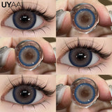 Color Contact Lenses Beauty Blue Lens Makeup Big Eyes Black Gray Contacts Lenses Green Pupils Natual Brown Pupils Cosmetic