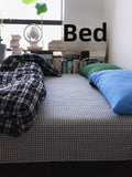Wa Cotton Linen id Bedding Set Pure Cotton Color Woven Waed Cotton Four Piece Bedding Set for All Seasons Use
