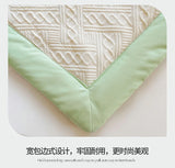 Simple Waffle Blanket Home Summer Quilt Cooling Blanket Nap Air Conditioner Student Dormi Single Double Green Pink Throw Blanket