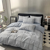 Bed Linen 100% Cotton Duvet Cover Stripe Queen Size 40s Quilt Cover Pillowcase Bedding covers Home Textile Nordic Foundation