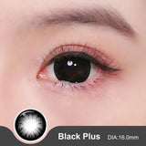 Brown Plus 16mm Black Plus Lenes Super Size Big Eye Black Anime Cute Color Soft Lenses Halloween Crazy Contact Lenses