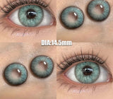 Color Contact Lenses 2Pcs New Product Myopia Degree 0 to -8.00 Cosplay Anime Purple Green Lenses Soft Lens