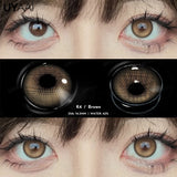 1 Pair Fashion Lenses Colored Contact Lenses for Eyes Beauty Green Eyes Lenses Natural  Brown Lens Grey Lens