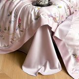 600TC Lyocell Cotton Soft Breathable Flowers Print Bedding Set Duvet Cover Set Bed Sheet/With Elastic Band Bed Sheet Pillowcases