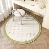 Round Carpet for Bedroom Cute Cartoon Bedside Rug Large Area Home Decoration IG Minimalism Cloakroom Mat ковер Tapis Tapete