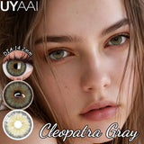 2Pcs Natural small diameter Contacts Colored Lenses Fashion Green Grey Blue Series Contact Lenses for Russian Girl