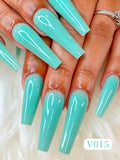 1pc 15ml Blue Green Gel Nail Polish Starter Pure Soak Off No Wipe Nail Gel Polish Suitable For All Seasons