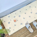 Soft Star Printed Rectangular Floor Mat Non-Slip Rug for Bedroom Bedside Bathroom Home Decor Household Floor Mat
