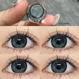 1 Pair New Color Contact Lenses Degree High Quality Blue Eyes Colored Lens Makeup Beautiful Pupil Yearly Use