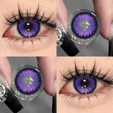 Blue Colored Contact Lenses with Diopter Power 14.5mm Small Pupil Lens for Eyes Beauty