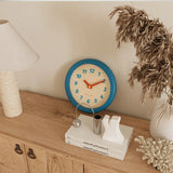 Acrylic Mirror Wooden Wall Clock Cute Living Room Home Decoration Table Clock Creative Gift Kids Bedroom Silent Clock