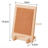Rustic Wooden Tabletop Display Stand, Multi-Purpose Holder for Playing Cards, Kids Artworks, Dessert Menus & Street Vendor Stall