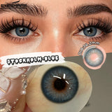 1Pair New Colored Contact Lenses Natural Brown Eye Lenses Blue Eye Lenses Fashion Beauty Contacts Gray SoftLens Yearly