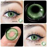 1 Pair Halloween Cosplay Contact Lenses Soft Anime Red Eyes Beauty Pupils Lenses for Party Makeup