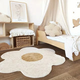 Irregular Shape Flowers Rugs for Bedroom Bedside Carpet Living Room Soft Fluffy Plush Mat Home Decoration Cloakroom Floor Mats