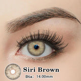 New Colored Contact Lenses 1 Pair Green Iris Natural Pupil Color Circle with Prescription 0-8 Degrees Annual Siri Urban