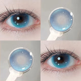1pcs Hot Selling Color Contact Lenses with Prescription Blue Beatuy Contacts Lens Makeup Yearly Fast Delivery