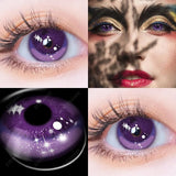 1 Pair(2pcs) Cosplay Color Contact Lenses for Eyes Yellow Contact Lenses Cosplay Anime Color Lens Eyes