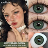 New Color Contact Lenses for Eyes Natural Blue Eye Lenses Cosmetic Green Contacts Yearly Brown Eyes Lens Gray Lenses