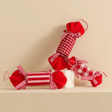 New Christmas Decorations Red and White Walking Stick Plaid Christmas Balloon Hot Air Balloon Hanging Christmas Tree Decoration