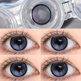 1Pair New Natural Colored Contact Lenses Eye Black Pupils lens with Degree Makeup Myopia Lenses Yearly Use