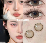 1 Pair Nature Color Eyes Contacts Lenses Myopic Prescription -0.00 to -8.00 Pupils Brown High Quality  Lens