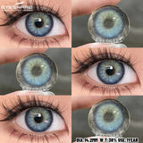 1pair Color Contact Lens for Eyes Fashion Popular Blue Green Contact Lens Brown Eye Lenses Yearly Gray Eyes Makeup Contact