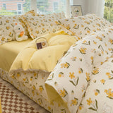 New Cotton Single Duvet Cover Printed Garden Quilt Cover Skin Friendly Breathable Bedding 150x200 180x220 220x240 200x230