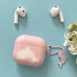 Korean Cartoon Cute Blue Dolphin Pattern Couple Earphone Case For AirPods 4 New Soft Cover For AirPods Pro 2 3 1 With Pendant