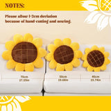 Sunflower Throw Pillow,Flower Shaped Pillows Floor Pillow Seating Cushion,Seating Cushion,Cute Room Decor & Plush Pillow for Bed