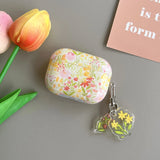 glamorous floral pattern case for the AirPods1/2 AirPods3 AirPods pro and pro2 TPU headphone covers