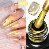7ml Moonlight Magnetic Gel Nail Polish - Galaxy Effect,Soak-Off UV LED Glitter Gel for Shiny and Elegant Manicure