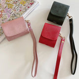 Luxury Business Earphone Bag For AirPods 4 Case Solid Color Matte Leather Portable Protection Cover For AirPods 1 2 3 Pro 2 2nd