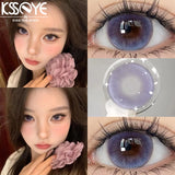 1 Pair HOt Product Color Contact Lenses  Eyes Halloween High Quality Contact Lenses Purple Green Lense