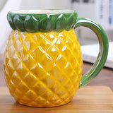 Creative Ceramic Strawberry Pumpkin Pineapple Coffee Cup Kids Fruit Mug Home Office Breakfast Milk Drink Mug Birthday Gift New