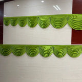 3/6M Wedding Backdrop Curtain Swag Ice Silk Fabric Wedding Decoration Table Skirts Party Banquet Backdrop Long Tablecloth New