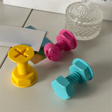 Screws Adhesive Hooks Creative Hooks Wall Hooks Clothes Hooks Behind Doors Strong Adhesive No Punching Children's Cute Hooks